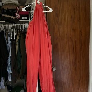 VGUC Free People High neck halter backless jumpsuit